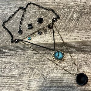 Betsey Johnson Wonderland Necklace and Earrings